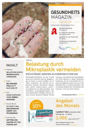 Titelbild Gesundheitsmagazin 8/2025