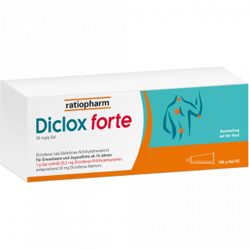 Diclox forte Gel, 20mg/g, 100g Produktabbildung